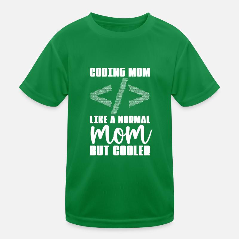 Entwickler Coder Programmierer Mama Kinder Funktions-T-Shirt