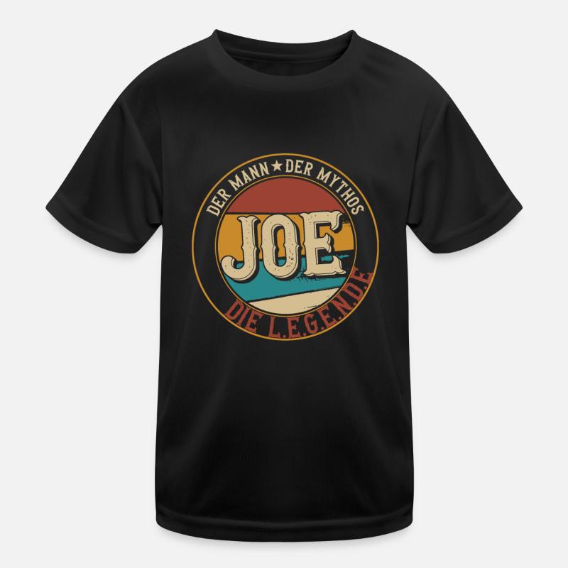 Joe Der Mann der Mythos die Legende Geschenk Kinder Funktions-T-Shirt