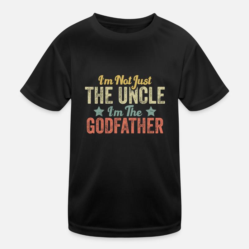 Ich bin nicht nur der Onkel Ich bin der Pate Vintage Kinder Funktions-T-Shirt
