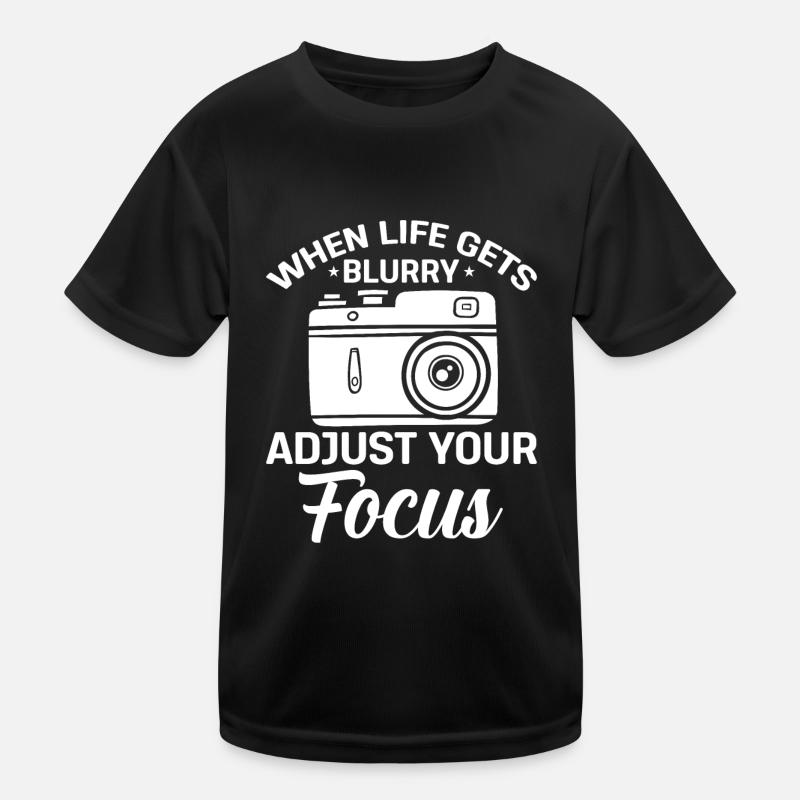 Wenn das Leben verschwommen wird, passen Sie Ihren Kinder Funktions-T-Shirt