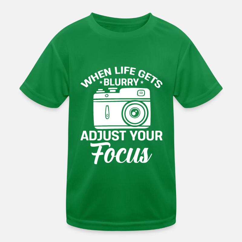 Wenn das Leben verschwommen wird, passen Sie Ihren Kinder Funktions-T-Shirt