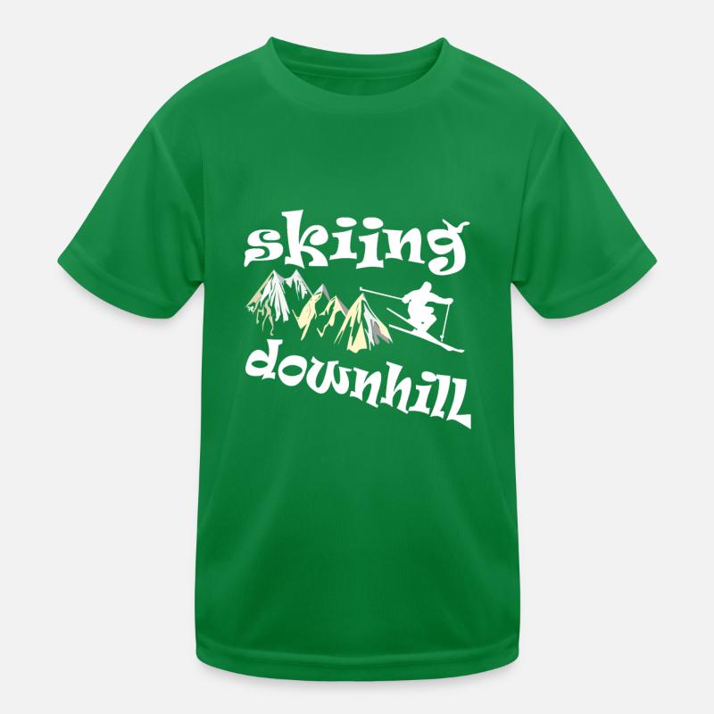 Abfahrtski Kinder Funktions-T-Shirt