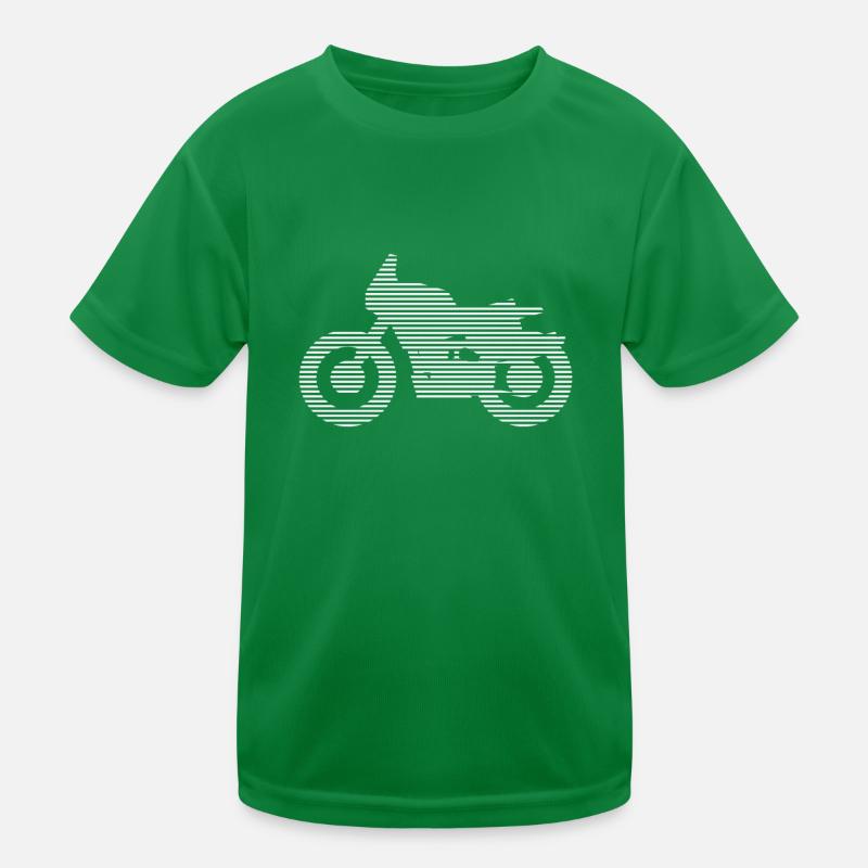 Motorrad Kinder Funktions-T-Shirt