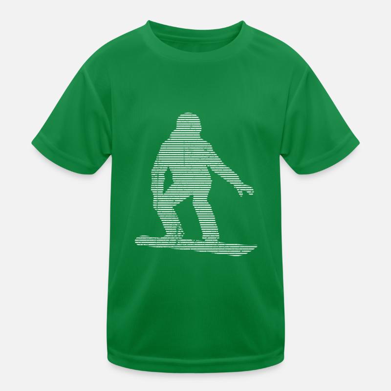 Snowboarding Kids Functional T-Shirt