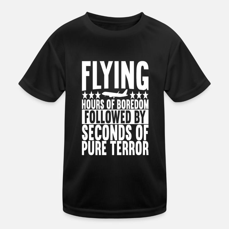 Pilot Airplane Kids Functional T-Shirt