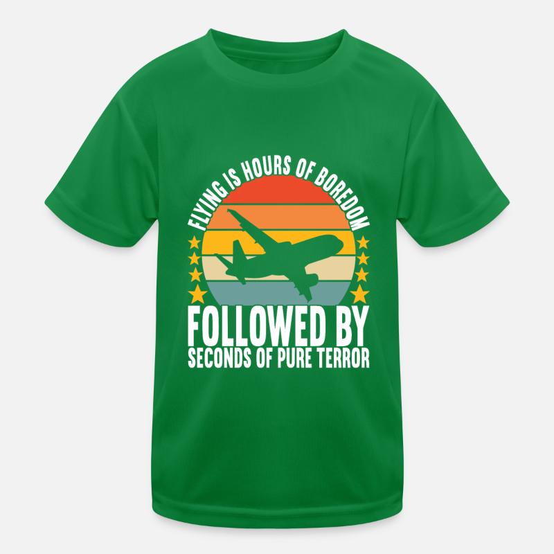 Pilot Flugzeug Kinder Funktions-T-Shirt