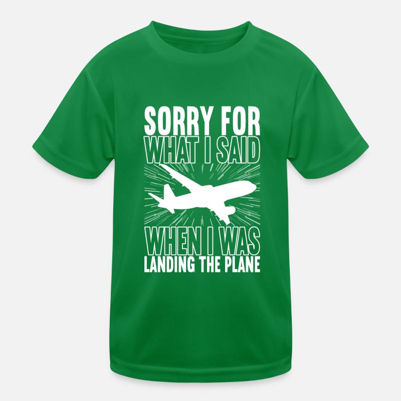 Pilot Flugzeug Kinder Funktions-T-Shirt