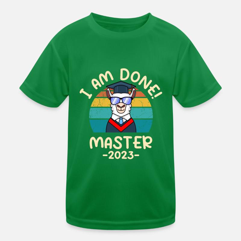 Fertig! Master 2023 Kinder Funktions-T-Shirt