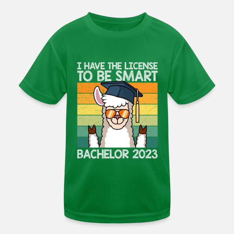 Bachelor 2023 Lizenz zum Klugscheißen Kinder Funktions-T-Shirt