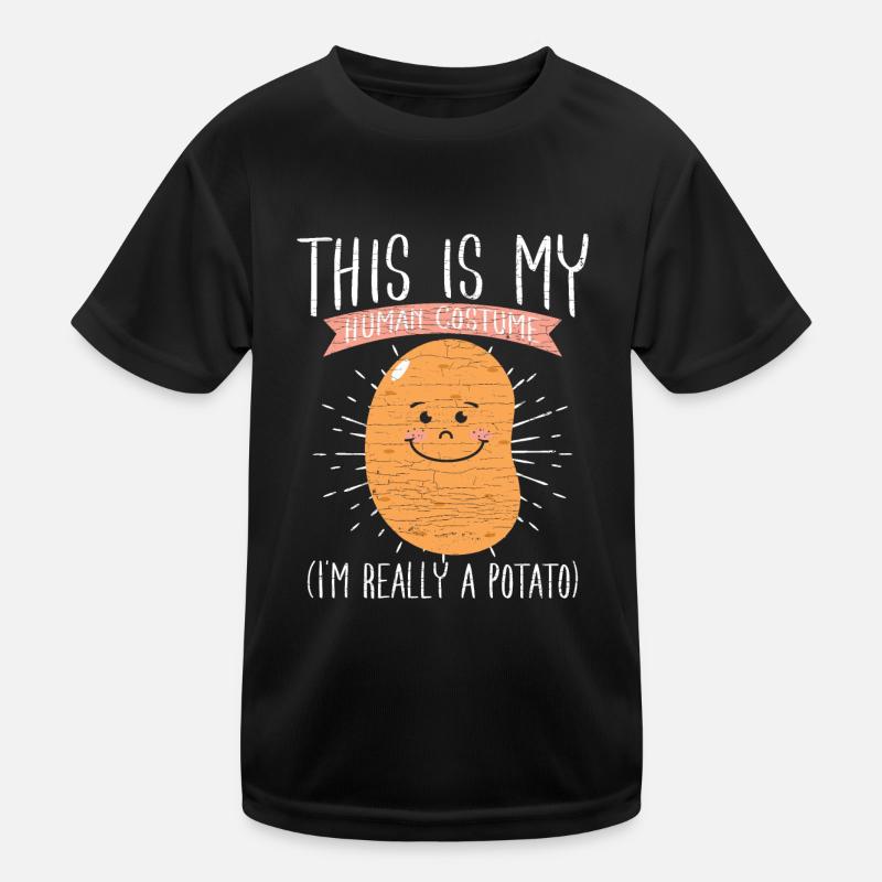 Kartoffeln lustiger Spruch Kinder Funktions-T-Shirt