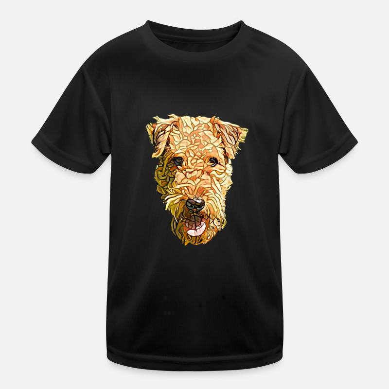 Visage d’Airedale Terrier T-shirt sport Enfant