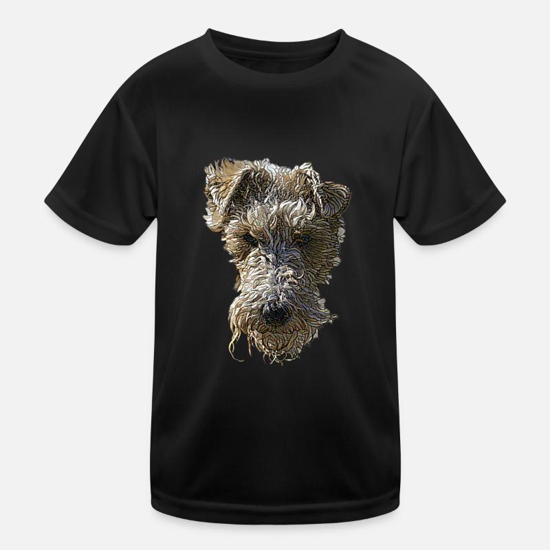Foxterrier Gesicht Kinder Funktions-T-Shirt