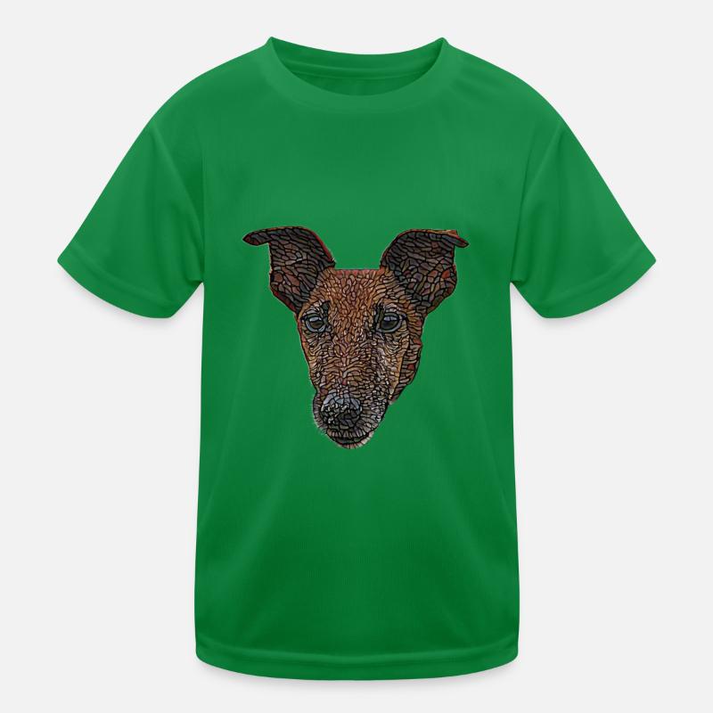 Glattes Foxterrier-Gesicht Kinder Funktions-T-Shirt