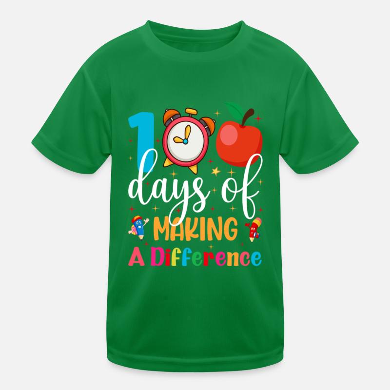 100 Days of Making a Difference in School Kids Functional T-Shirt