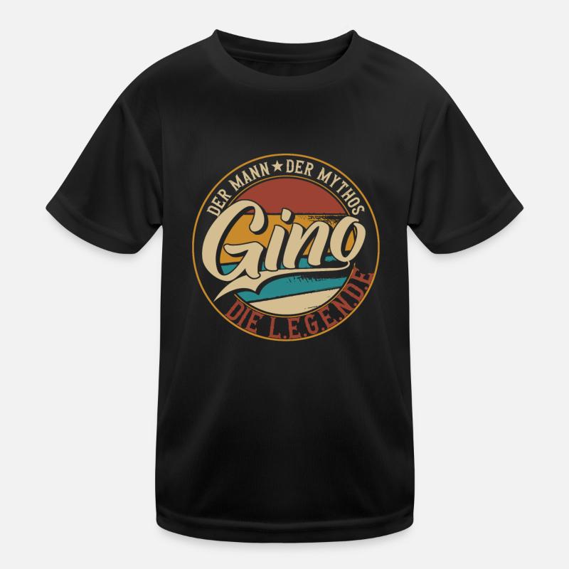 Gino Der Mann der Mythos die Legende Geschenk Kinder Funktions-T-Shirt