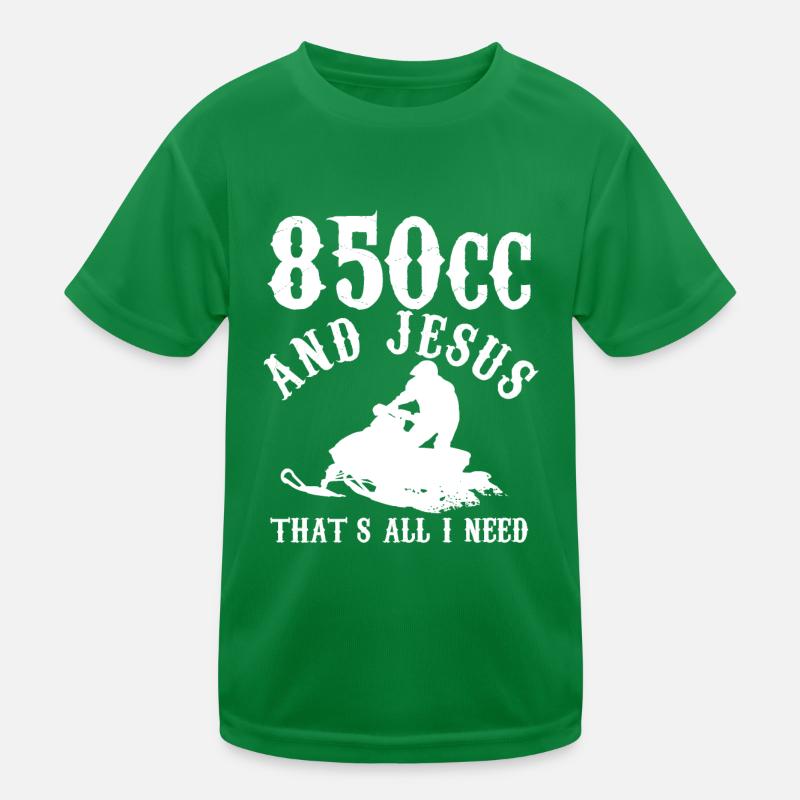 850cc And Jesus That's All Needed - Christian Kinder Funktions-T-Shirt
