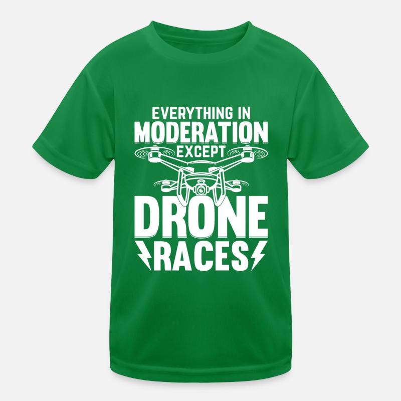 Course de drones - Tout avec modération sauf Dro T-shirt sport Enfant