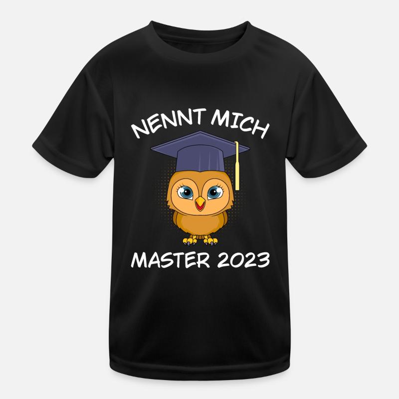 Call me Master 2023 Master Abschluss - Kinder Funktions-T-Shirt - Schwarz