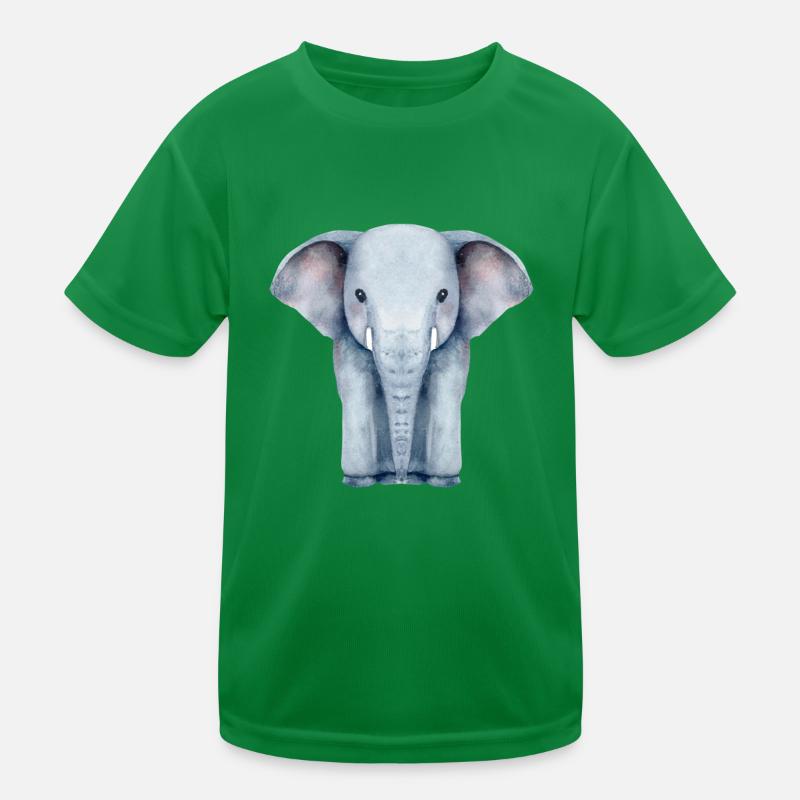 Aquarelle éléphant T-shirt sport Enfant