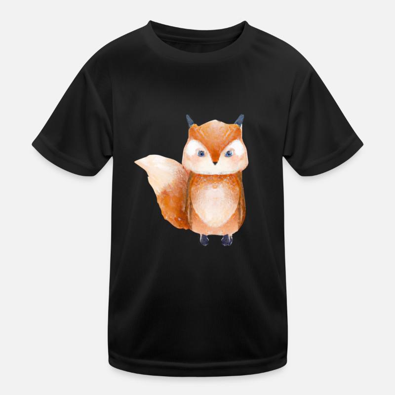 Fuchs Waldtier Kinder Funktions-T-Shirt