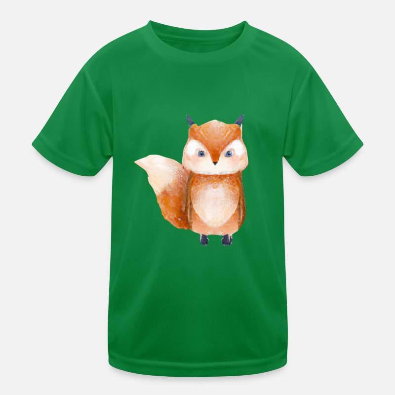 Fuchs Waldtier Kinder Funktions-T-Shirt
