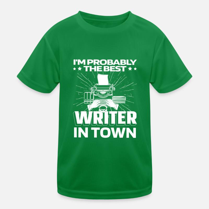 Writer Author Typewriter Kids Functional T-Shirt