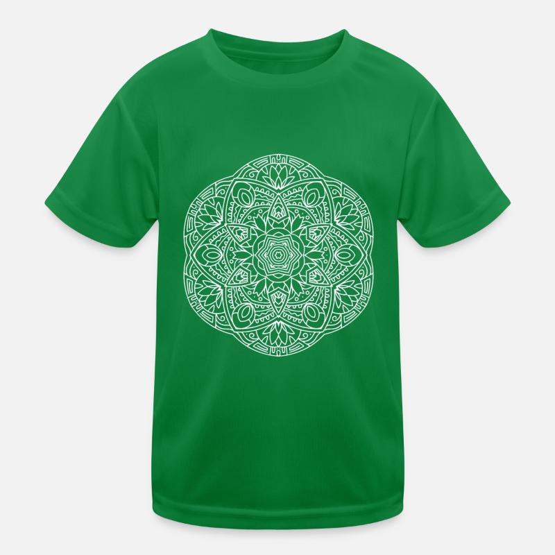 Fleur Mandala T-shirt sport Enfant
