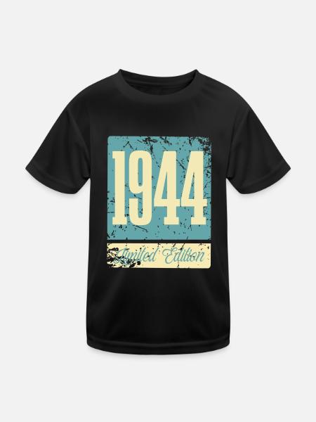 1944 Naissance Anniversaire Année de naissance - T-shirt sport Enfant - noir - Devant