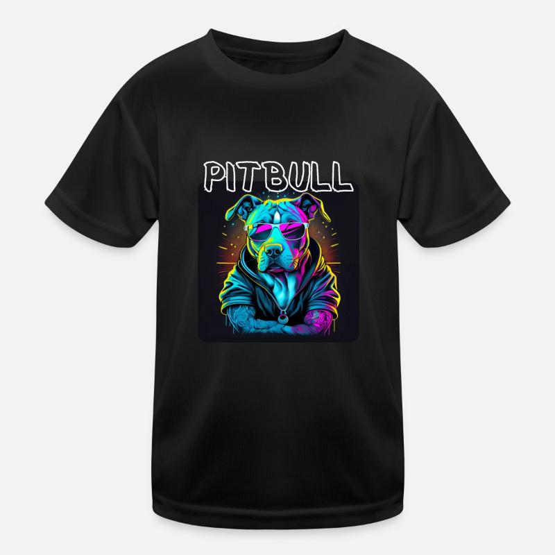 Style graffiti - Cool Pitbull 1 T-shirt sport Enfant
