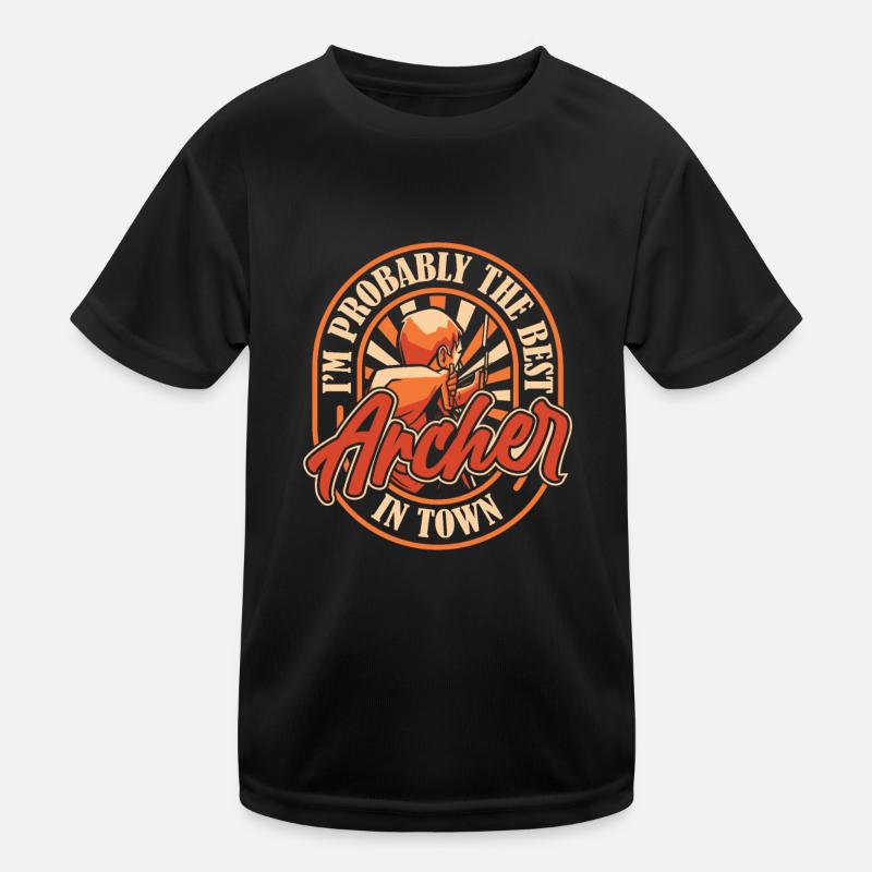 Archery Archery Archer Funny Kids Functional T-Shirt