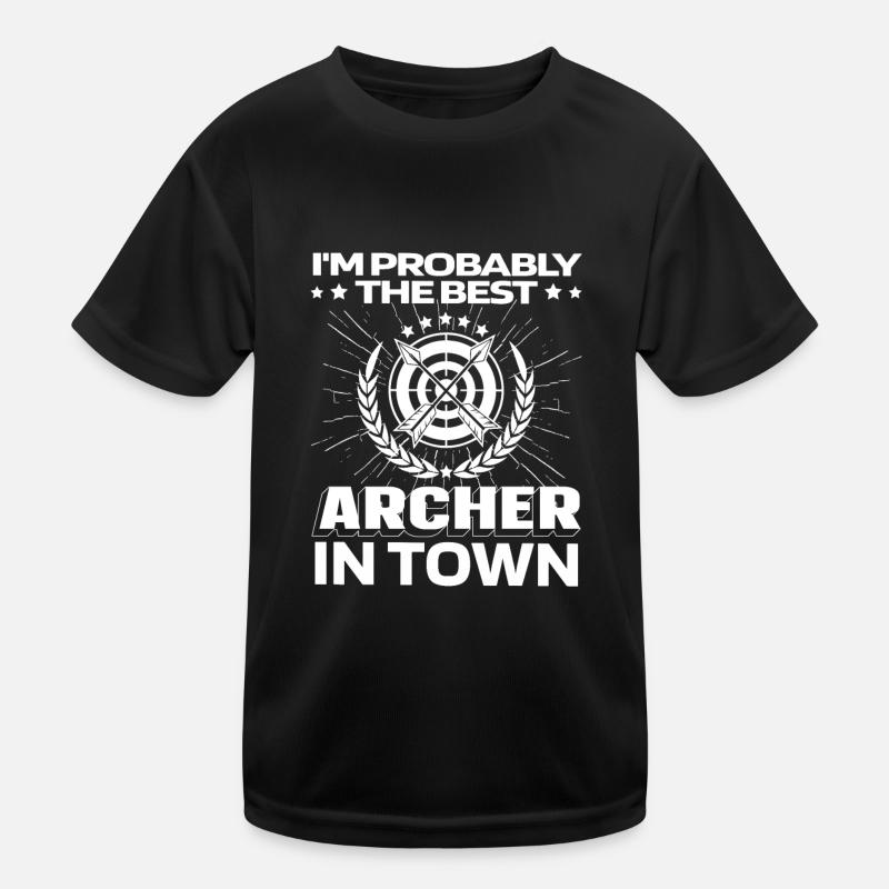 Archery Archery Archer Funny Kids Functional T-Shirt