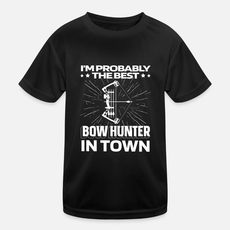 Bowhunting Bowhunter Funny Kids Functional T-Shirt