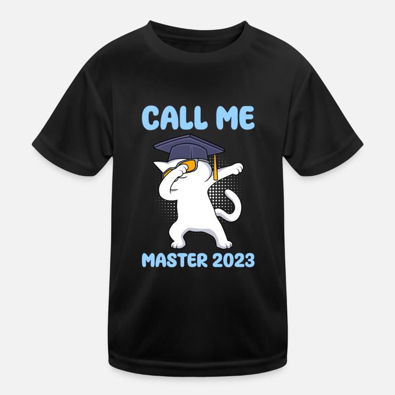 Call me Master 2023 Master Abschluss - Kinder Funktions-T-Shirt - Schwarz