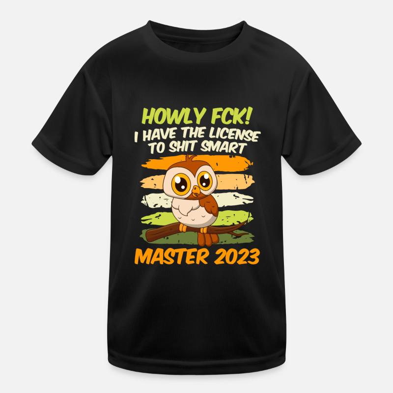 Master 2023 Lizenz zum Klugscheißen Master Kinder Funktions-T-Shirt