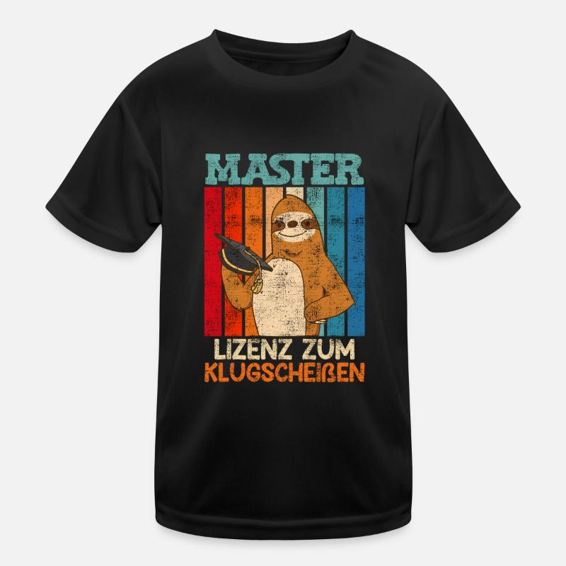 Master 2023 Lizenz zum Klugscheißen Kinder Funktions-T-Shirt