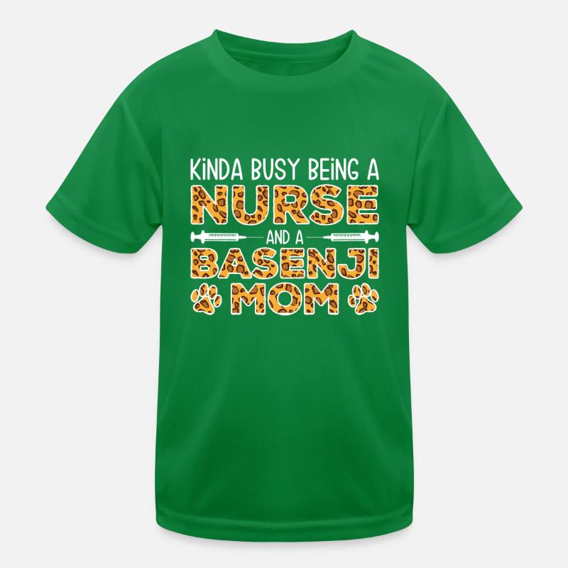 Infirmière Chien Mère - Basenji T-shirt sport Enfant