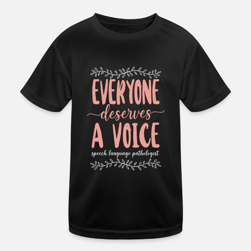 Speech Therapist Therapy Assistant Kinder Funktions-T-Shirt