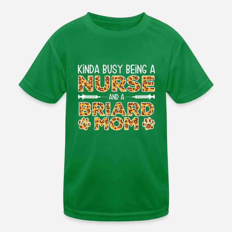 Infirmière Chien Mère - Briard T-shirt sport Enfant
