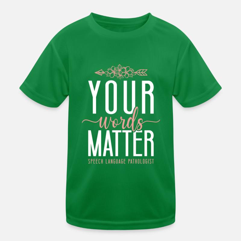 Speech Therapist Therapy Assistant Kinder Funktions-T-Shirt
