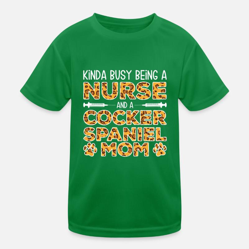 Schwesterhund Mutter - Cocker Spaniel Kinder Funktions-T-Shirt