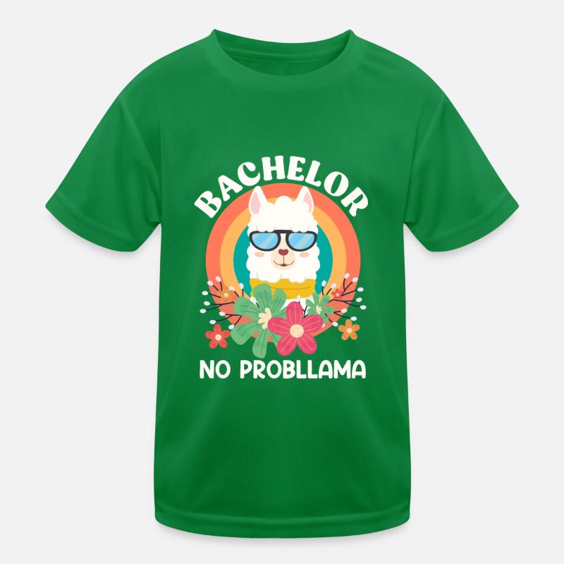 Bachelor Abschluss NO Probllama Kinder Funktions-T-Shirt