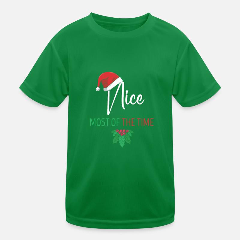 Nice La plupart du temps drôle de couples de Noël T-shirt sport Enfant