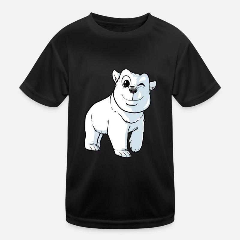Niedlicher Eisbär Kinder Funktions-T-Shirt