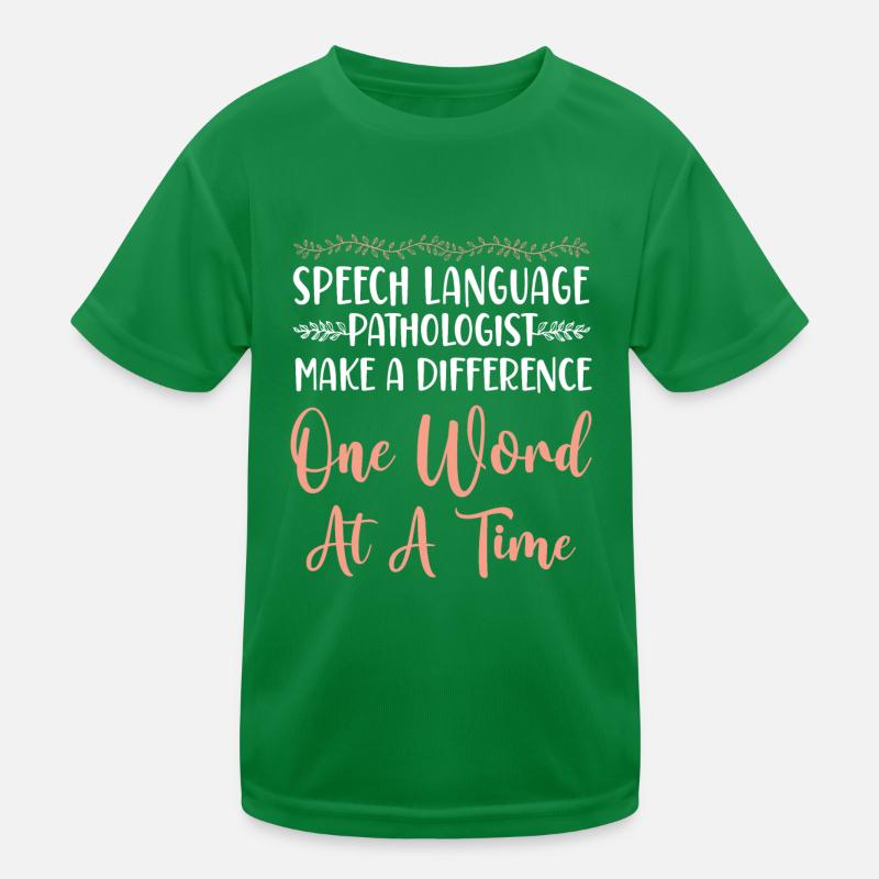 Speech Therapist Therapy Assistant Kinder Funktions-T-Shirt