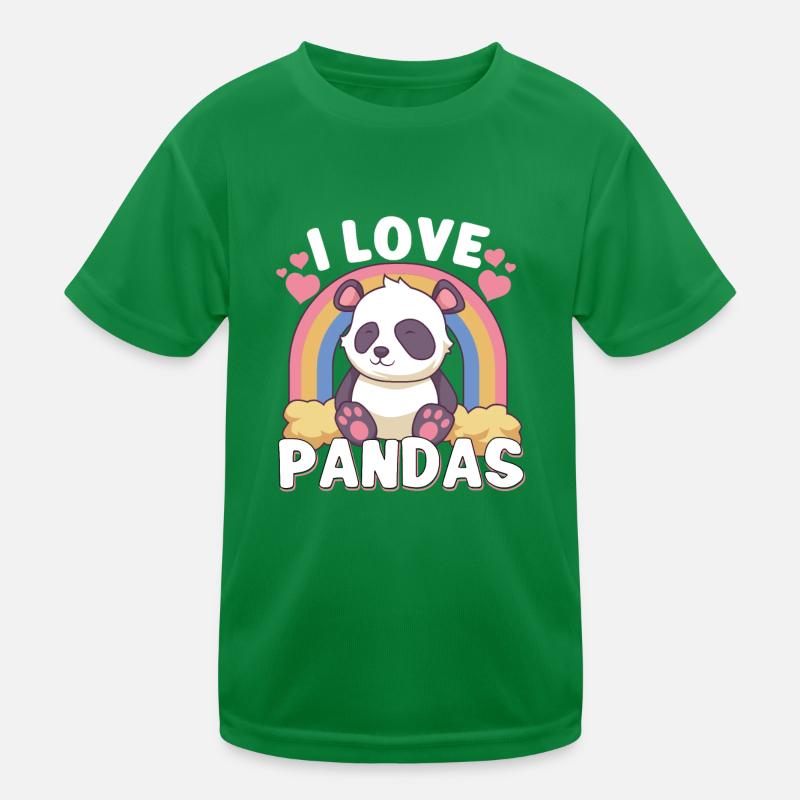 Pandabear Panda Bambou Faune Chine T-shirt sport Enfant