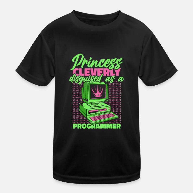 Développeur Coder Programmeur Princess T-shirt sport Enfant