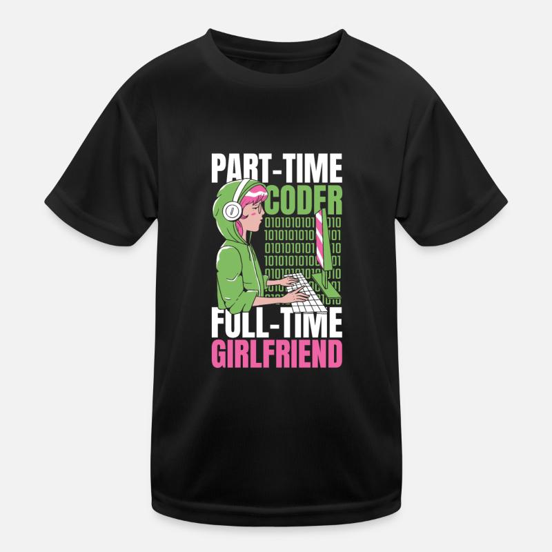 Entwickler Coder Programmierer Feste Freundin Kinder Funktions-T-Shirt