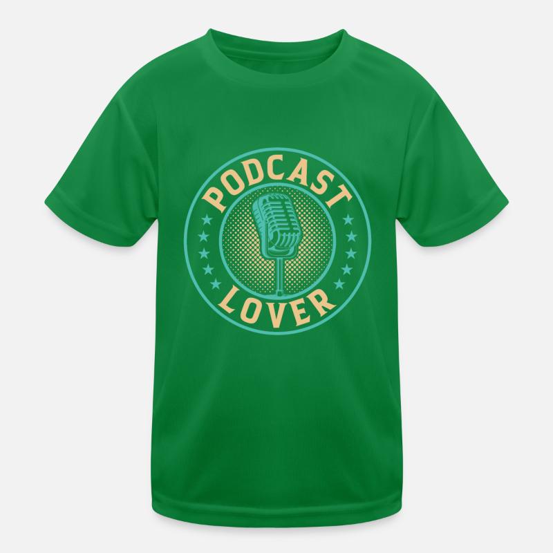 Podcast Lover - Podcasting Podcast Podcaster Podca Kids Functional T-Shirt