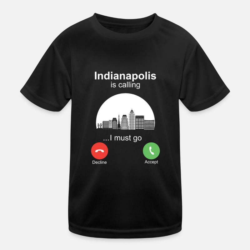 Indianapolis is Calling Kinder Funktions-T-Shirt