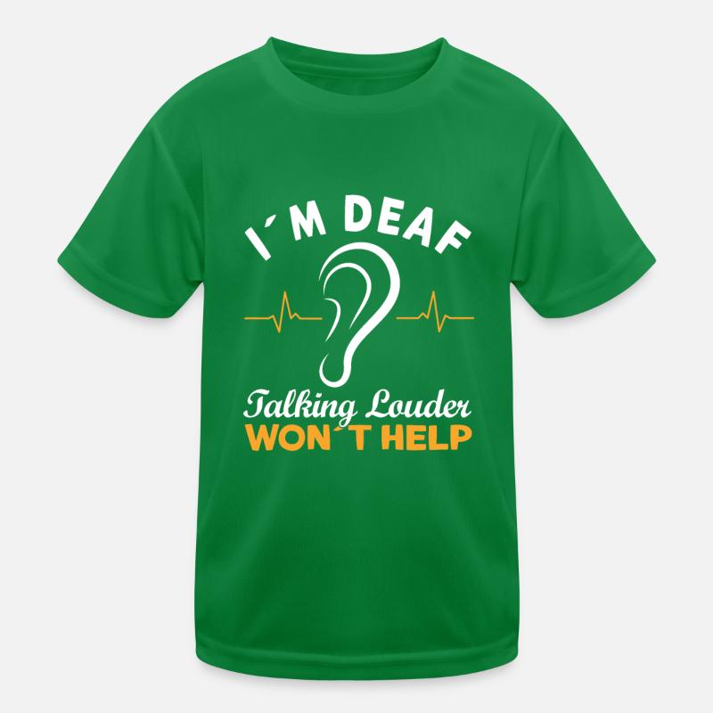 Troubles auditifs Langage de procréation sourd T-shirt sport Enfant